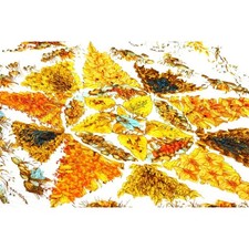 Sciarpa di seta gialla Hermes