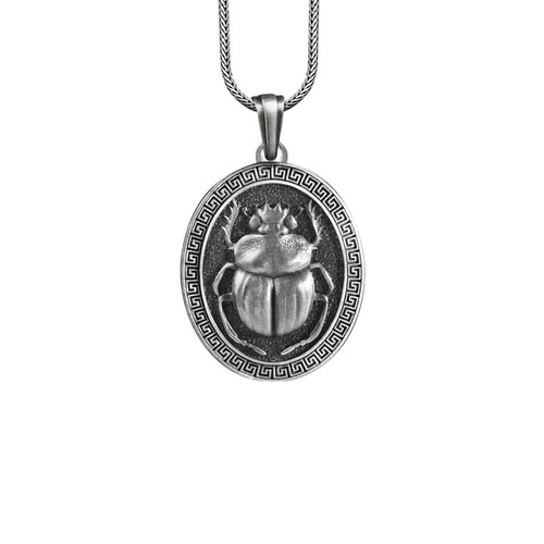 Collana scarabeo argento - scarabeo,