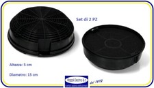 SET 2 PZ FILTRO CARBONE TONDO