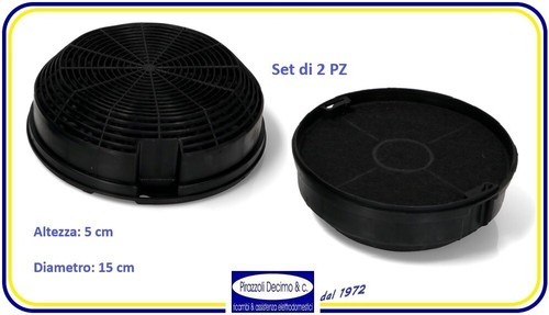 Set filtro carbone tondo - set, pz