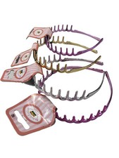 4 CHROME PLASTIC COMB HAIR