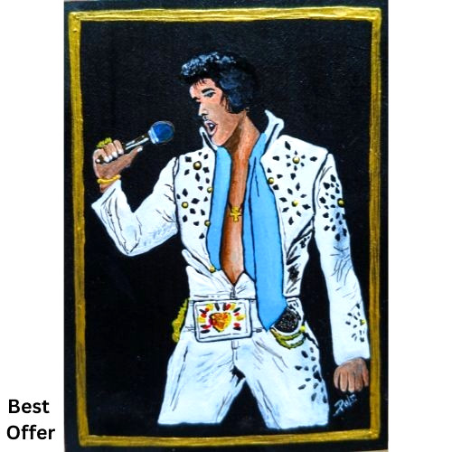 Vintage crying elvis - crying, presley