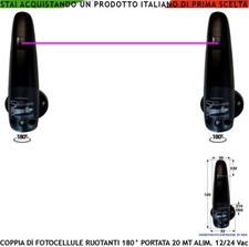 Coppia Fotocellule Orientabili