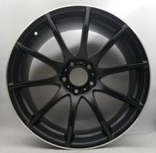 Cerchio singolo in alluminio Tomason TN1 8,5x19 ET40 LK114,3 nero opaco corno argento