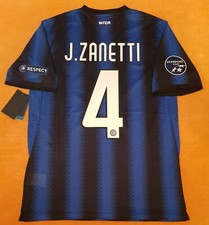 Maglietta Calcio Zanetti Inter Milan Triplete Champions League 2011 Home Shirt