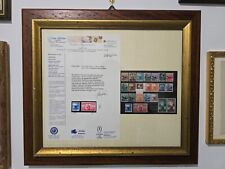 Francobolli Repubblica 1945 democratica serie completa autenticata incorniciati