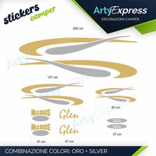 Kit completo 8 adesivi camper