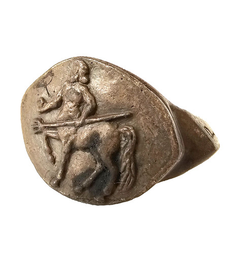 Anello centauro antico - centauro, romano