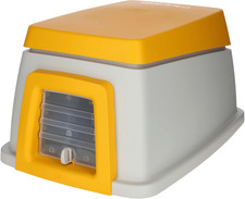 Bunny Base, Casetta per Conigli per Esterni, Con Fieno, Abbeveratoio, Porta a 4 