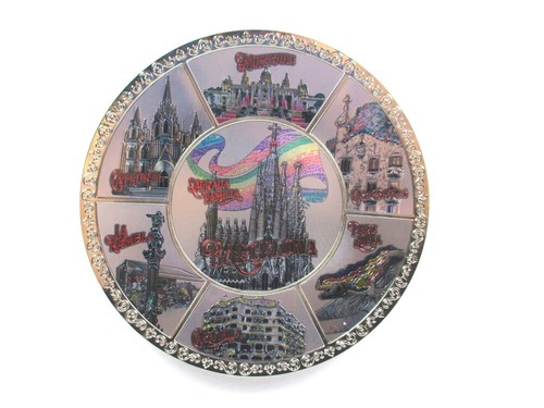 Barcelona plate metal - plate, sagrada
