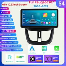 Carplay per Peugeot 207 2006-2015 10.33"Android12 8Core Autoradio GPS NAVI BT5.0