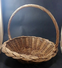 CESTO - CESTA - CESTINO IN LEGNO DI VIMINI VINTAGE