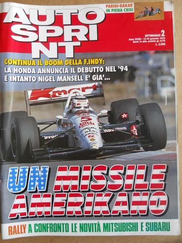 Autosprint 1993 parigi - n�2,