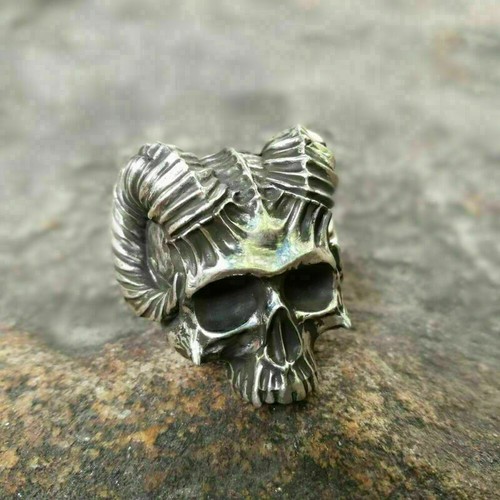 Anello teschio biker uomo - teschio,