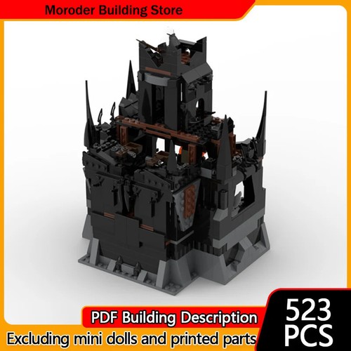 Castello medievale modello moc - medievale,