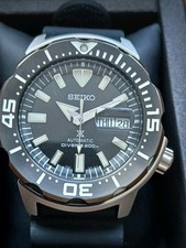 Orologio Seiko Prospex Monster quadrante nero 4R36 07B0 acciaio inox nuovo senza etichette set completo