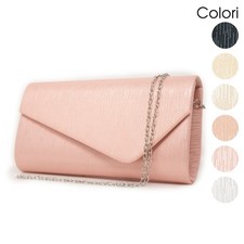 Pochette elegante cerimonia donna a busta clutch bag borsetta da sera matrimonio