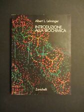 Lehninger INTRODUZIONE ALLA BIOCHIMICA Zanichelli 1985 prima edizione