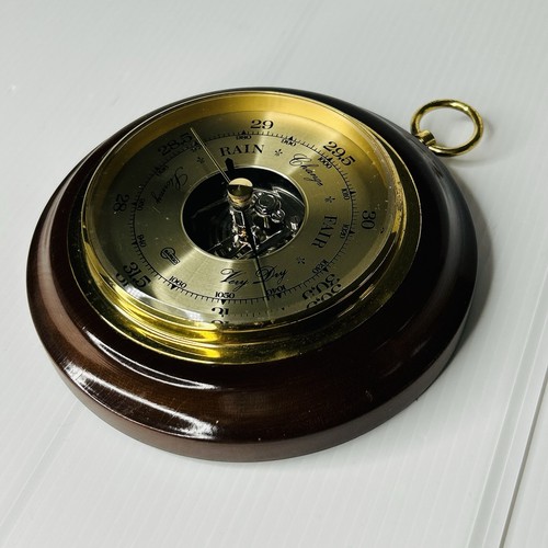 Barigo brass aneroid - aneroid, wall