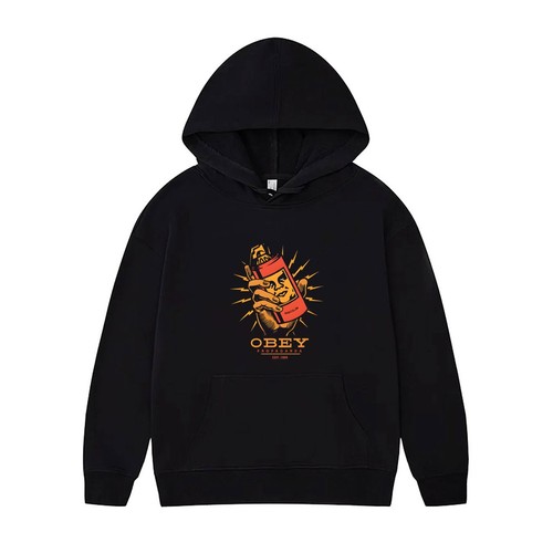 Felpa con cappuccio obey - con,