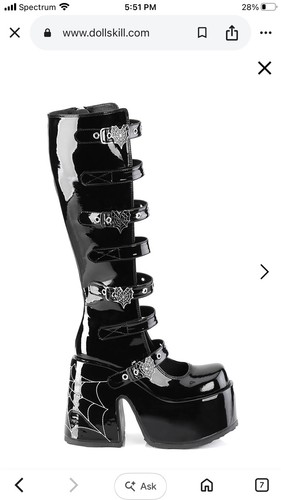 Stivali platform demonia - stivali,