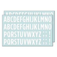 30 Set 25 mm - Lettere Adesive