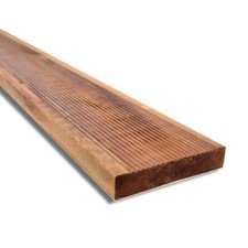 Pavimento in Legno Antiscivolo per Esterni , Larghezza 14,5 cm, Spessore 28 mm