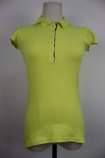 BURBERRY MAGLIA POLO DONNA TG. XS T-SHIRT WOMAN ITALY CASUAL VINTAGE COTONE