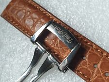 Chiusura deployante/cinturino Paul Picot NOS Alligator ansa 21mm per orologi