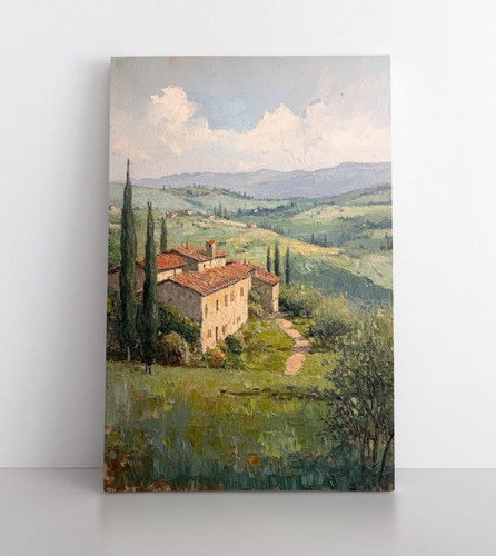 Quadro casale villaggio - quadro,