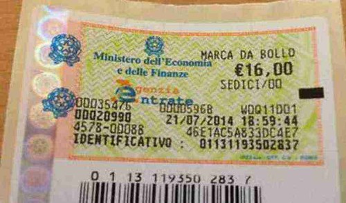 Marche bollo 16 euro - , da
