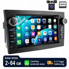 Autoradio 2+64 GB Android 14 per Opel Astra H Corsa C D Vectra C Zafira GPS NAVI