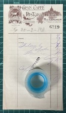 Rarissima Fattura Gran Caffe’ Ristorante ROMA-ALESSANDRIA 1911