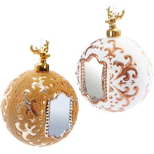 Palline natale vetro - di, 10