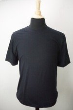 Giorgio Armani Black Label Dark Blue Cotton Blend Stretchy T Shirt 48 NEW