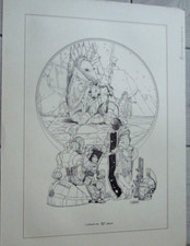 SILVIO CADELO- LITOIGRAFIA DA "INCONTRI INCOGNITI" COPERTINA VII LEGIO 1982 N. 1