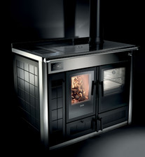 Termocucina a legna nero