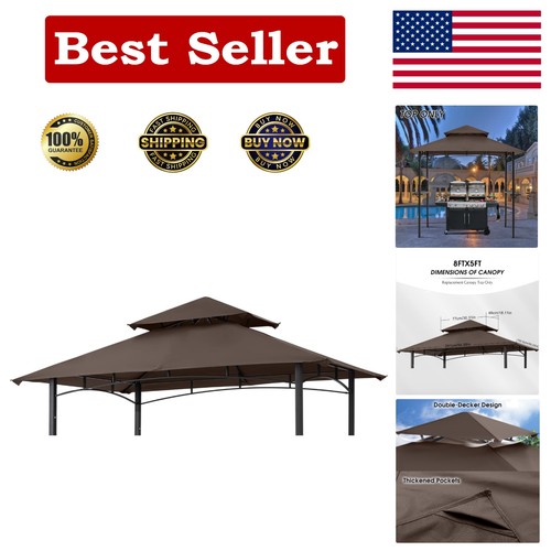 Gazebo griglia marrone