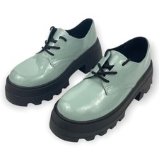 FRAV grosse scarpe con lacci in finta pelle plateau italia uk 4 eu 37 nuove.