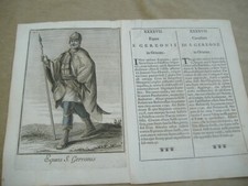 ORDINI CAVALLERESCHI-STAMPA 1711 CAVALIERE DELL'ORDINE EQUESTRE DI SAN GEREONE