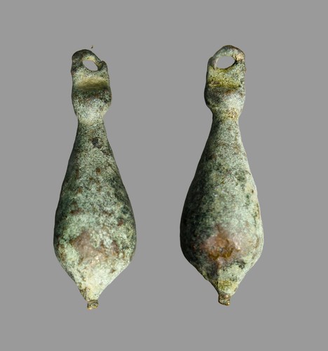 Ciondolo nappa anfora bronzo - "anfora",