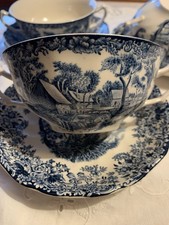 Servizio da 3  tazze grandi  + 3 piattini  Original England Johnson Bros