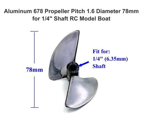 678 elica alluminio dia - alluminio, 78mm