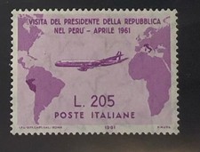 ITALIA REPUBBLICA 1961 GRONCHI ROSA . Gomma integra con certificato Caffaz rep.4