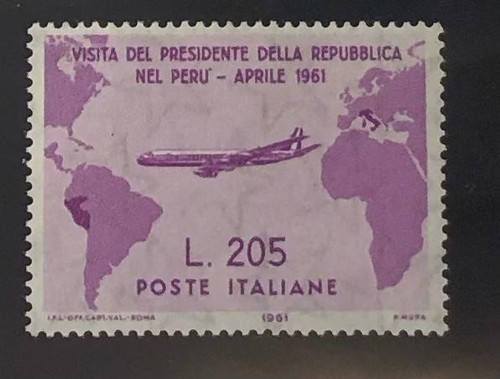 Italia repubblica 1961 gronchi - italia,
