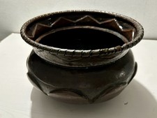 ANTICO VASO PORTAVASO IN RAME SBALZATO A MANO RETRO' VINTAGE EPOCA