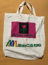 ALITALIA Club Shopper Bag Borsa Shopping Aircompany Airport flight Air airways