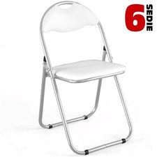 Set 6 Pezzi Sedie Imbottite