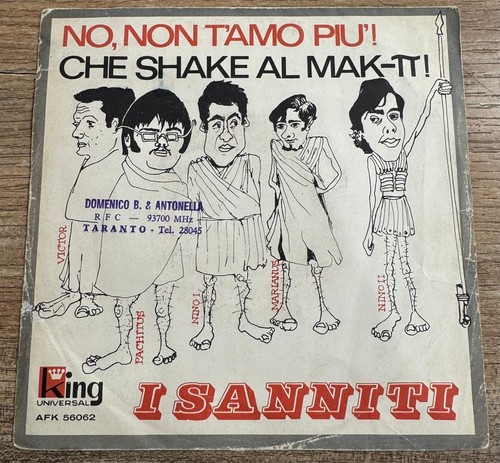 Sanniti non amo - t'amo, 7"