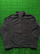 Felpa Pile Nera Full-Zip Uomo